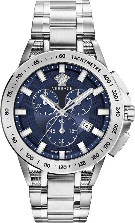 Versace VE3E00521 Sport Tech heren horloge 45 mm Blue
