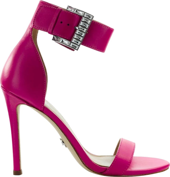 Michael Kors Giselle Cyclamen Heeled Sandal Pink Pink