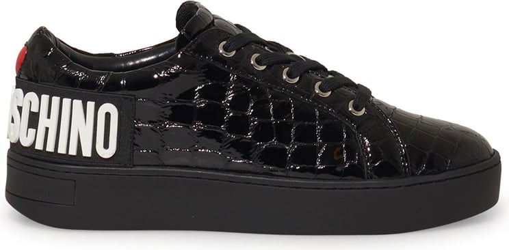 Love Moschino Croc Sneakers Zwart