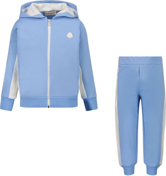 Moncler Baby Joggingpak Licht Blauw Blauw