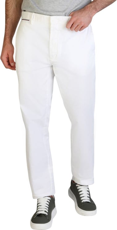 Tommy Hilfiger Tommy Hilfiger white pants man cotton mod.mw0mw13299 Wit