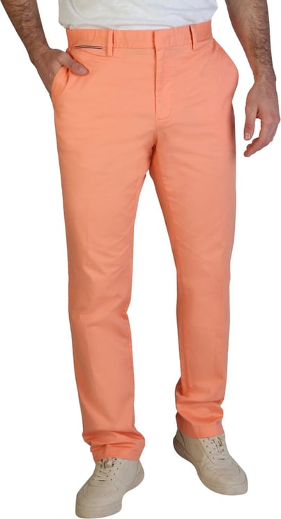 Tommy Hilfiger Tommy Hilfiger orange pants man cotton mod.MW0MW13299 Oranje