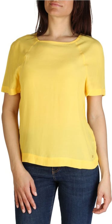 Tommy Hilfiger Tommy Hilfiger Yellow Women's T-shirt MOD.XW0xW01059 Geel