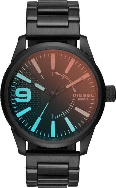 Diesel Diesel black watch man steel mod. DZ1844 Zwart