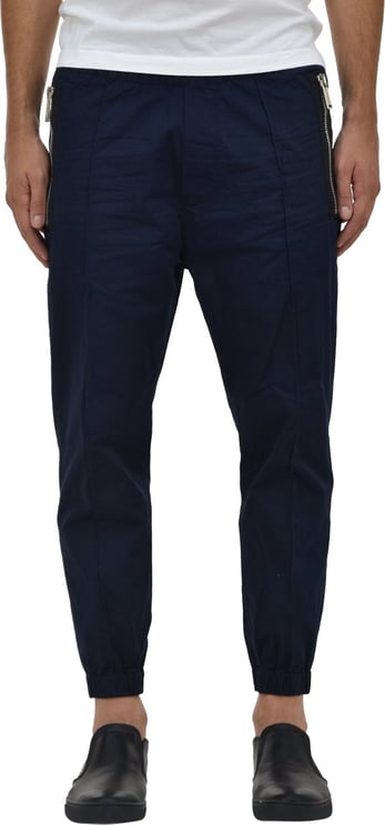 Dsquared2 DSQUARED2 blue trousers man cotton drawstring mod.s71ka0957s41796524 Blauw