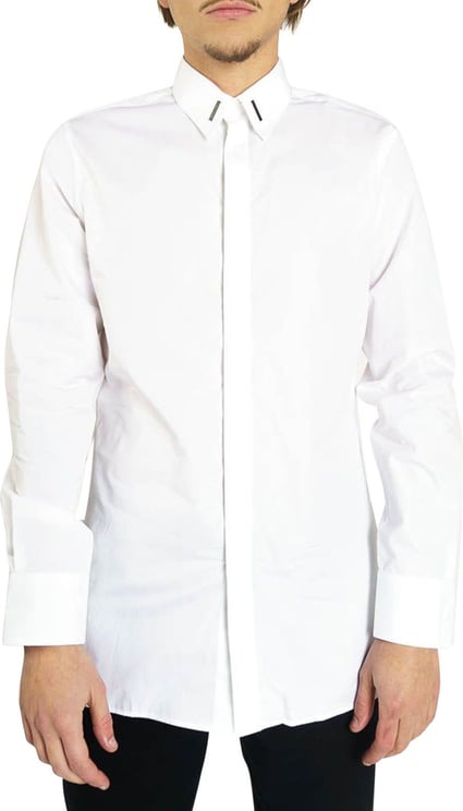 Givenchy Poplin Shirt With Metallic Details Wit