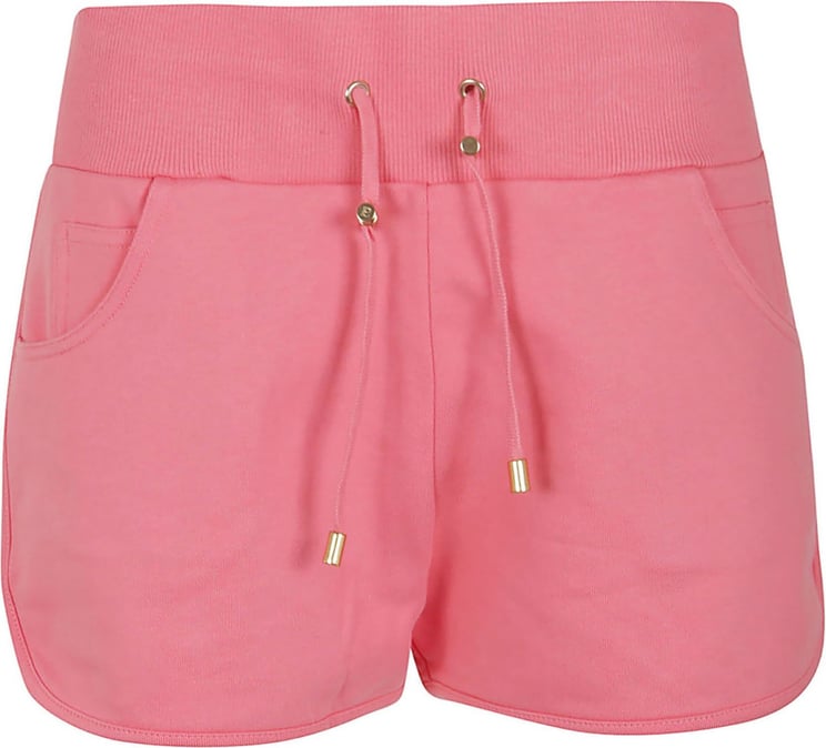 Balmain B Printed Jersey Shorts Roze