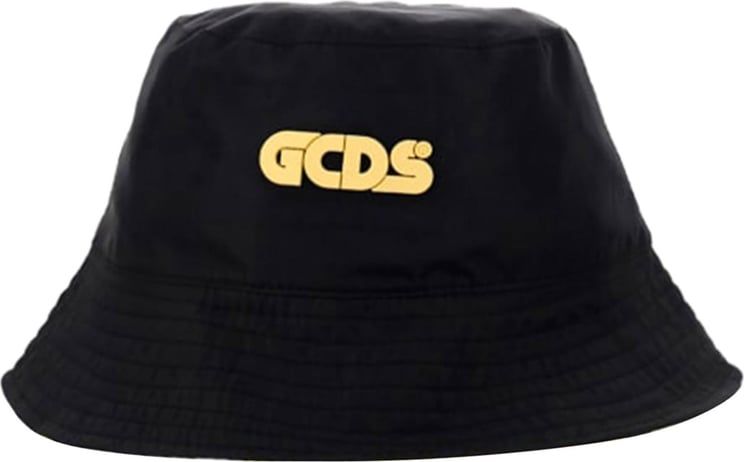 GCDS Camo Double Face Fisherman Hat Zwart