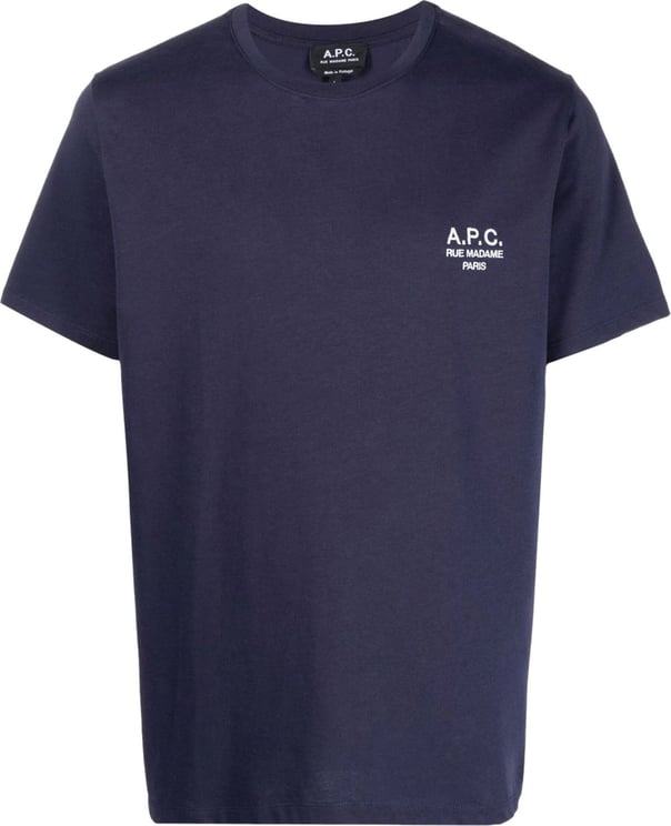 A.P.C. T-shirt Raymond Bleu Marine Blauw