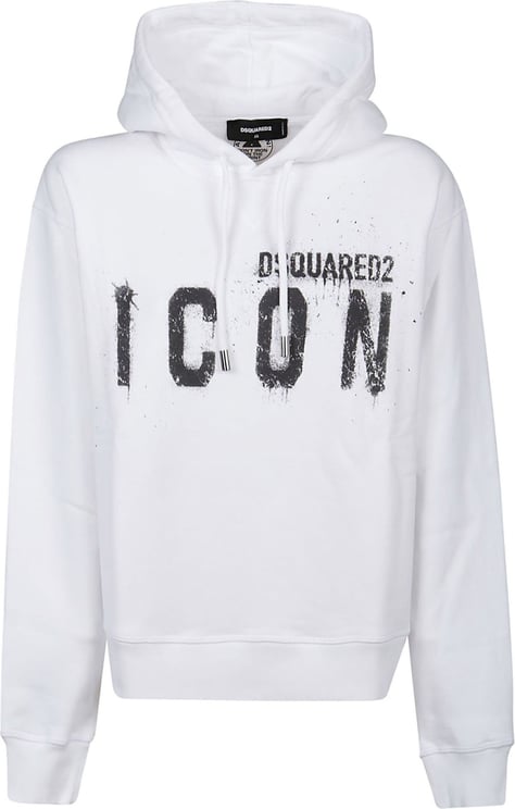 Dsquared2 Icon Spray Sweatshirt White Wit