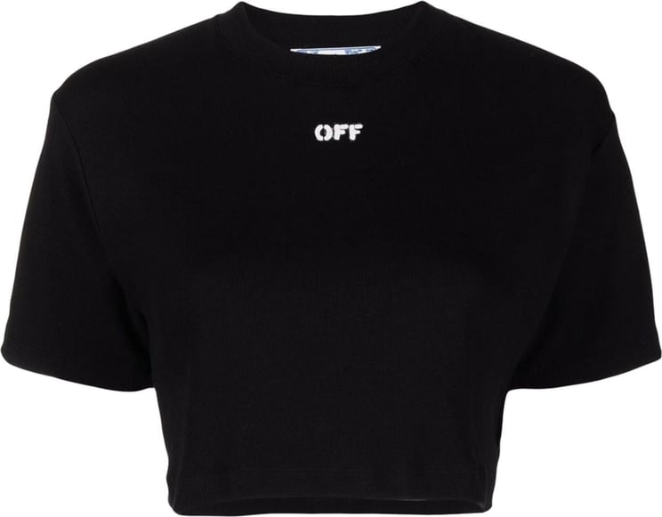 Off White T-shirts And Polos Black
