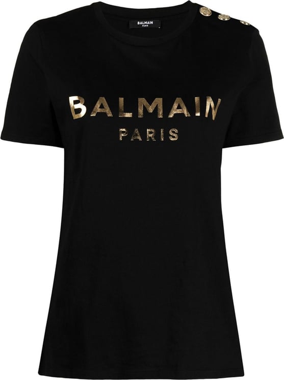Balmain T-shirts And Polos Black Black