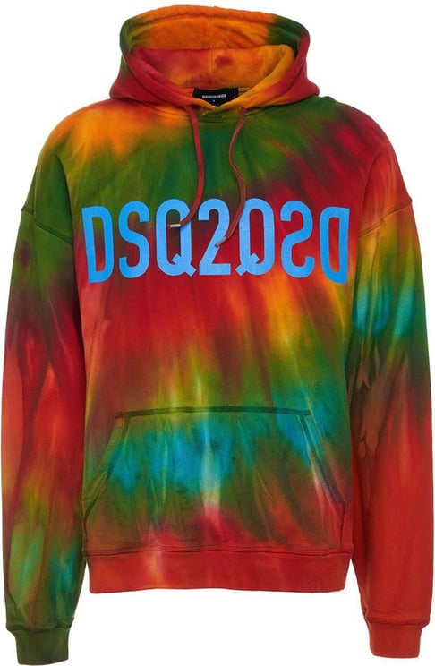 Dsquared2 Hoodie In Tie-dye Divers Divers