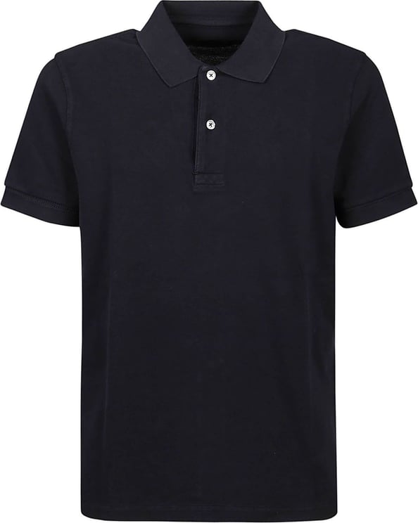 Tom Ford Garment Dyed Polo Shirt Blue Blauw