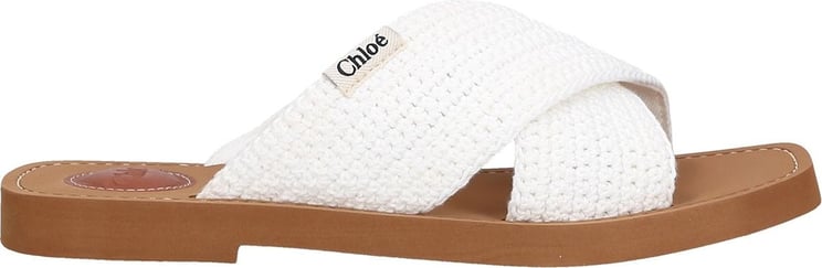Chloé Sandals Woody Tuna White