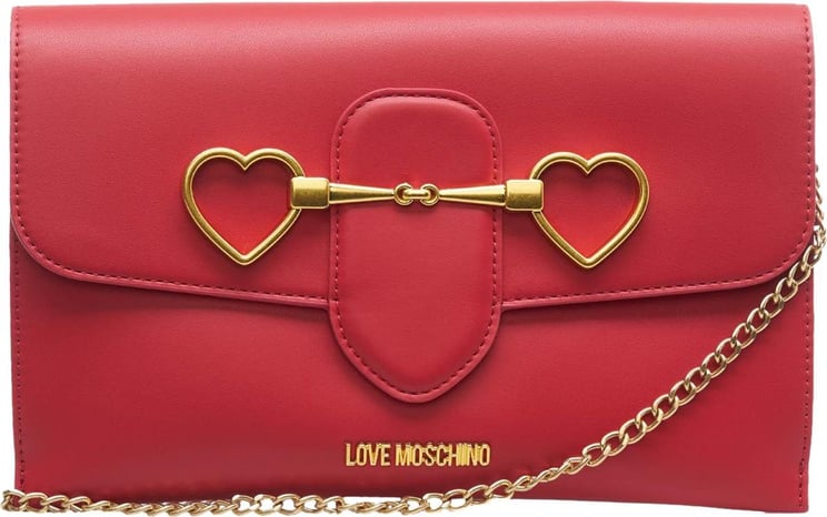 Love Moschino Clutch With Logo Red Rood