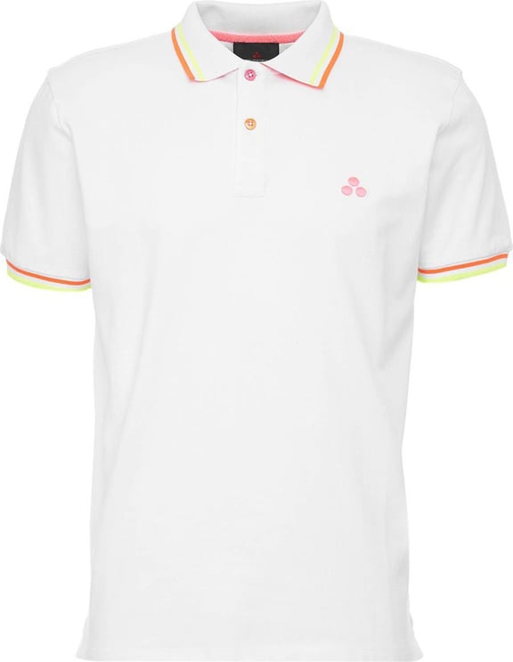 Polo With Embroidery Logo White