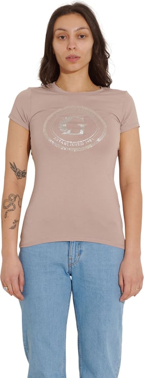 Guess Crest Logo T-shirt Taupe