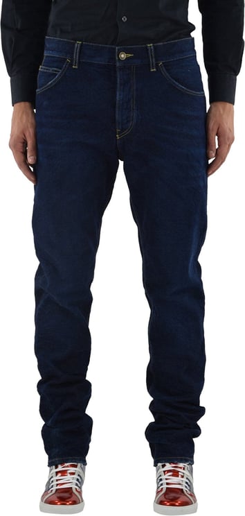 DOLCE & GABBANA Blue jeans man cotton buttons - mod.g31zapg8k89s9001