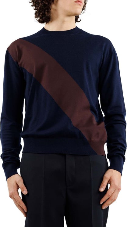 Jil Sander Crew Neck Sweater Blauw