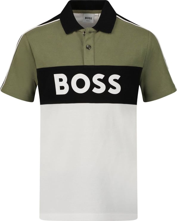 Hugo Boss Boss J25N60 kinder polo wit Wit