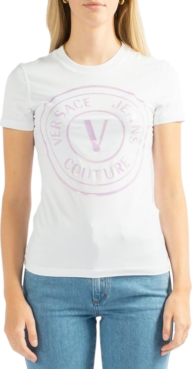 V-Emblem Holo T-Shirt Jersey Stretch