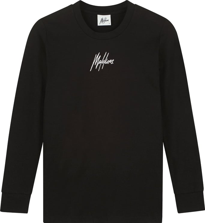 Malelions Longsleeve T-Shirt - Black Zwart