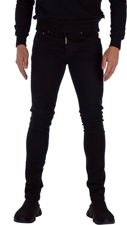 Heren Kleding voor voor Jeans voor Slim jeans ASOS Denim Klassieke stugge Jeans Met Timmermansdetails in het Zwart voor heren 