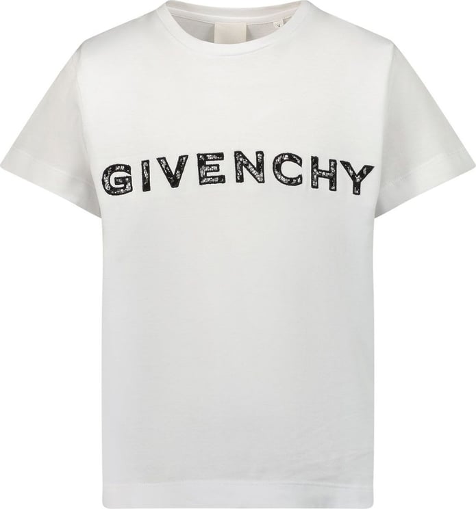Givenchy Kinder T-shirt Wit Wit