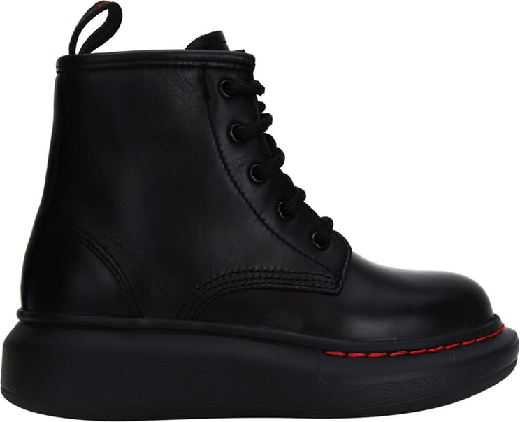 Alexander McQueen Hybrid lace up boot black Black
