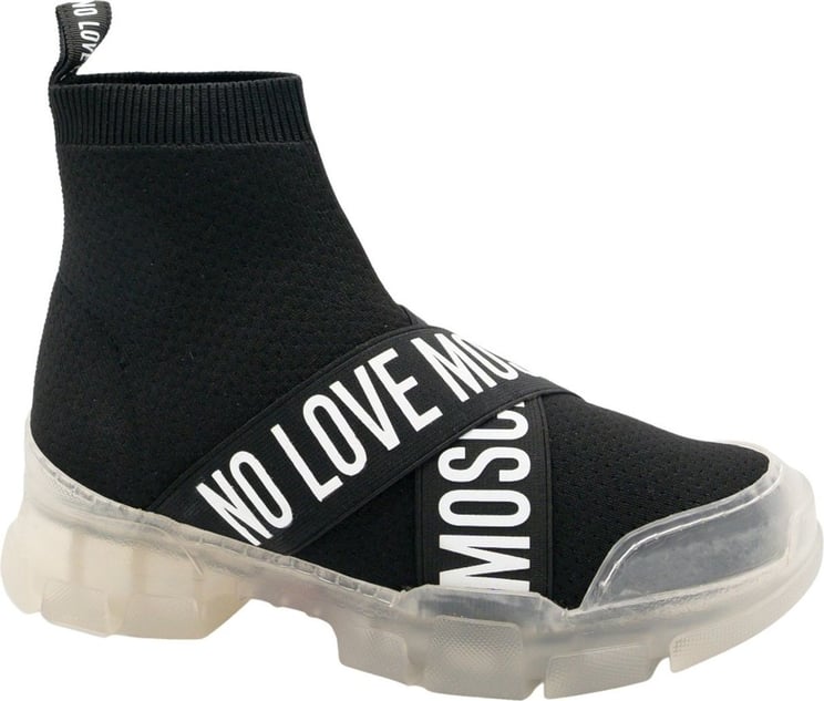 Love Moschino Trekking Sock Sneaker Zwart Zwart