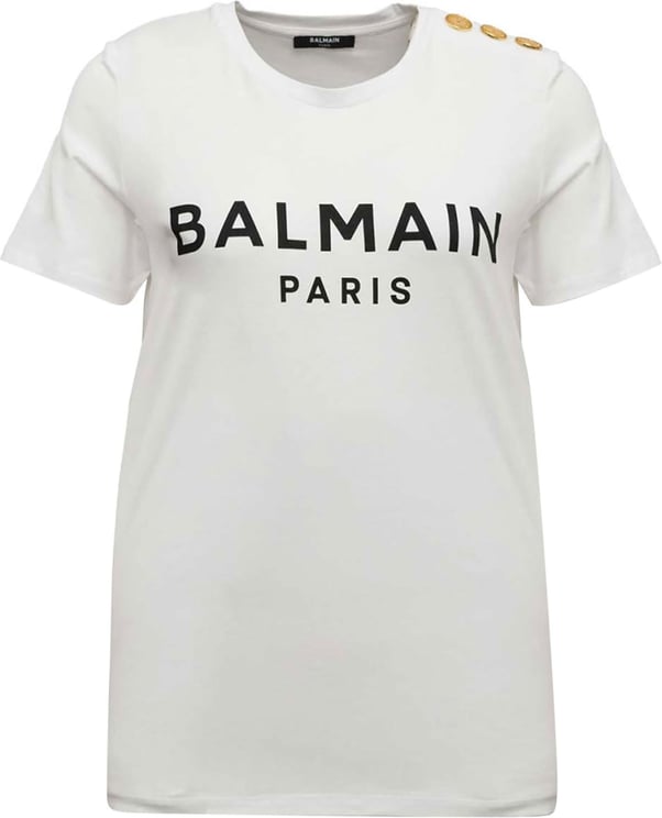 Balmain Ss Btn Printed T-Shirt Divers