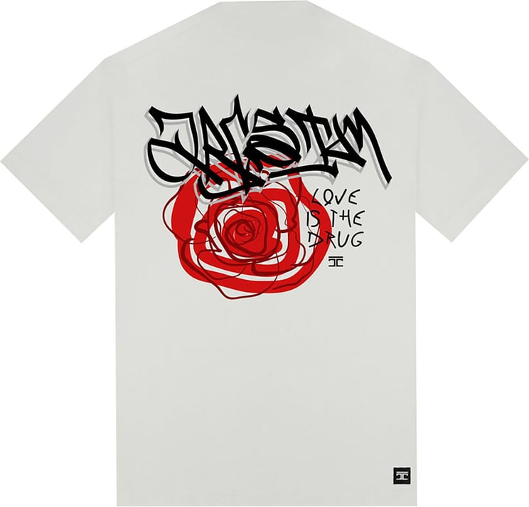 Rose Loose Fit T-Shirt White