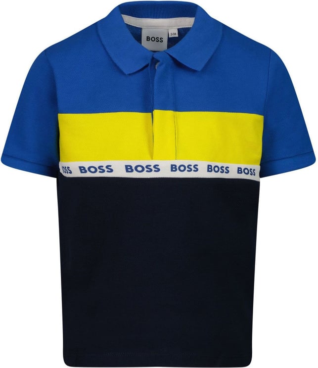 Hugo Boss Boss J05925 baby polo navy Blauw