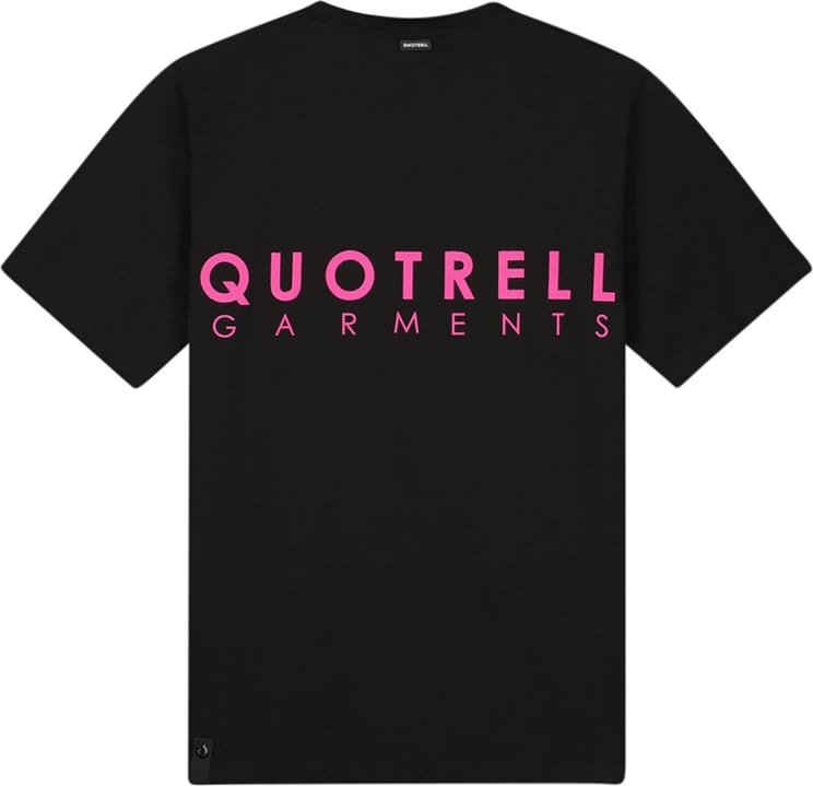 Quotrell Fusa T-Shirt | Black / Fuchsia Zwart