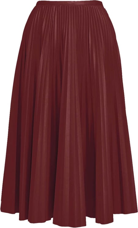 Essentiel Antwerp Adapt Burgundy Midi Skirt Red