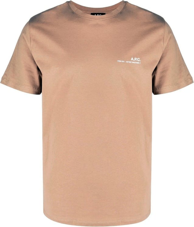A.P.C. T-shirt Item Beige Bruin