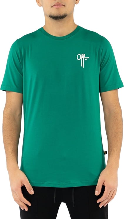 OFF THE PITCH Stockholm Slim T-Shirt Fullstop Groen Groen