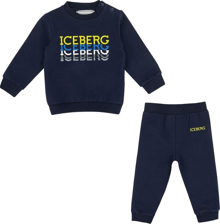 Iceberg Baby Joggingpak Navy Blauw