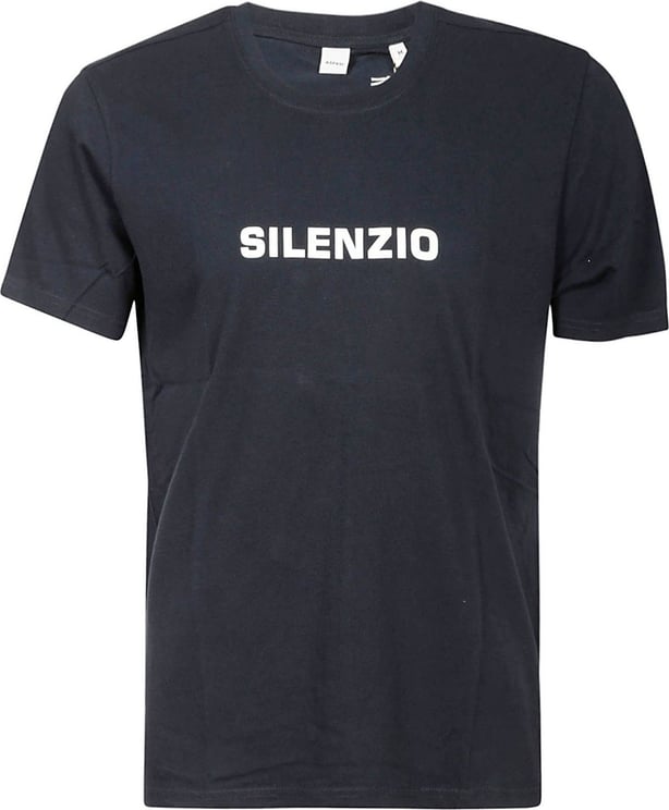 Aspesi T-shirt Silenzio Blue Blauw