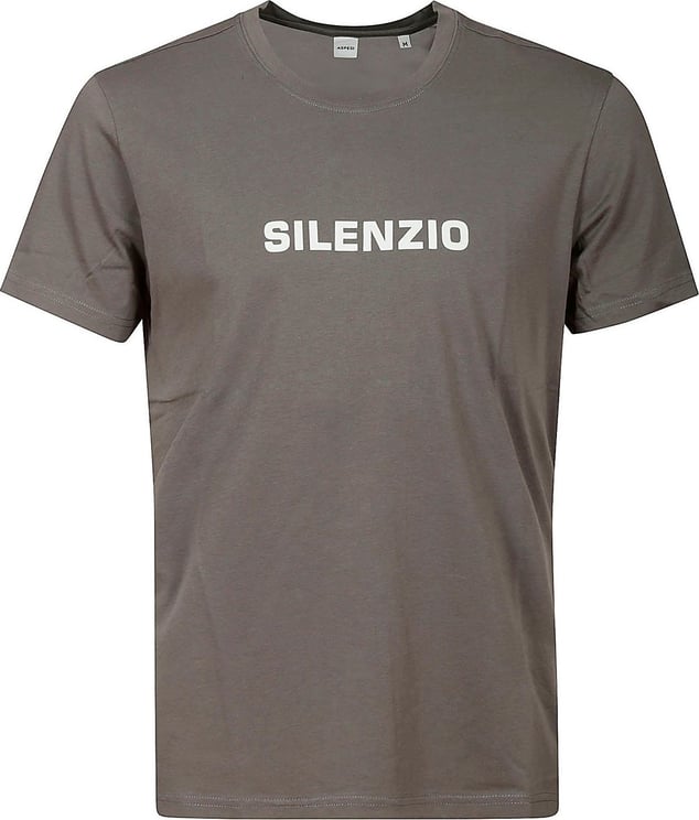 Aspesi T-shirt Silenzio Grey Grijs