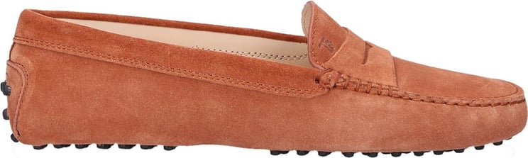Tod's Moccasins Gommini Suede Dolby Rood
