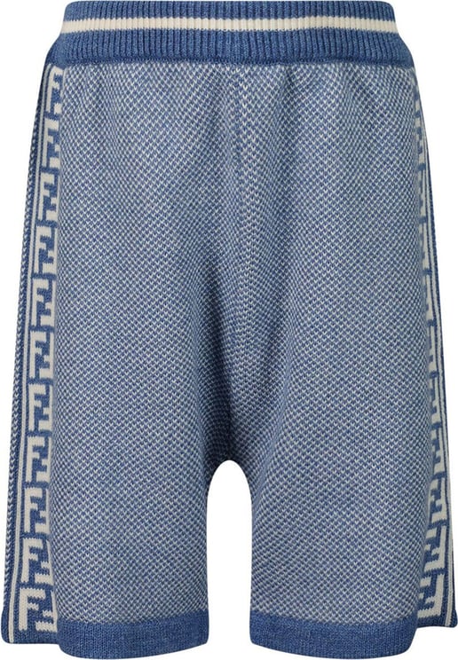 Fendi Fendi BMG091 AJ22 baby shorts blauw Blauw