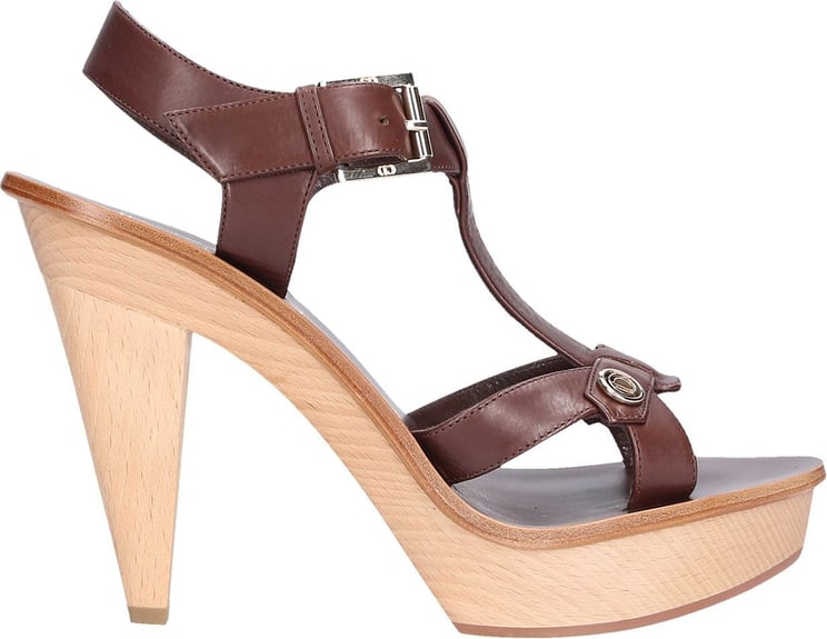 Dior Platform Sandals Initiales Marlin Bruin