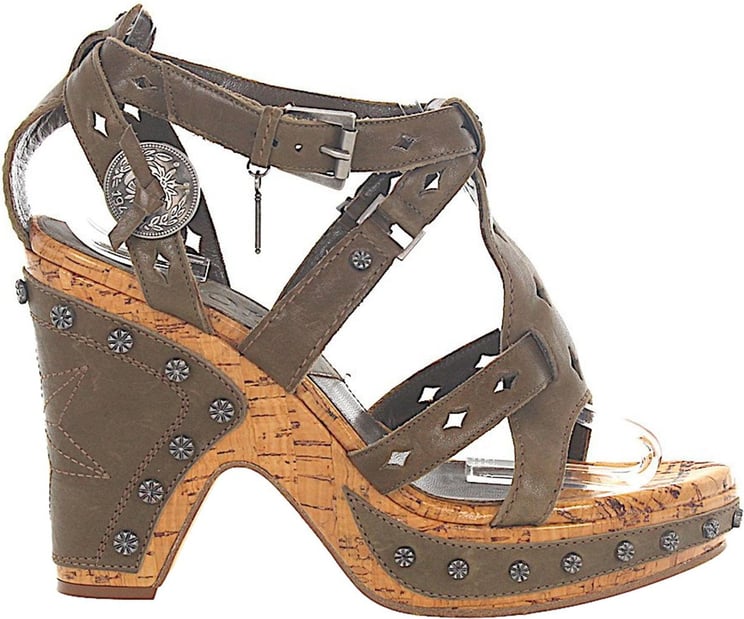 Dior Wedge Sandals Batida Bruin