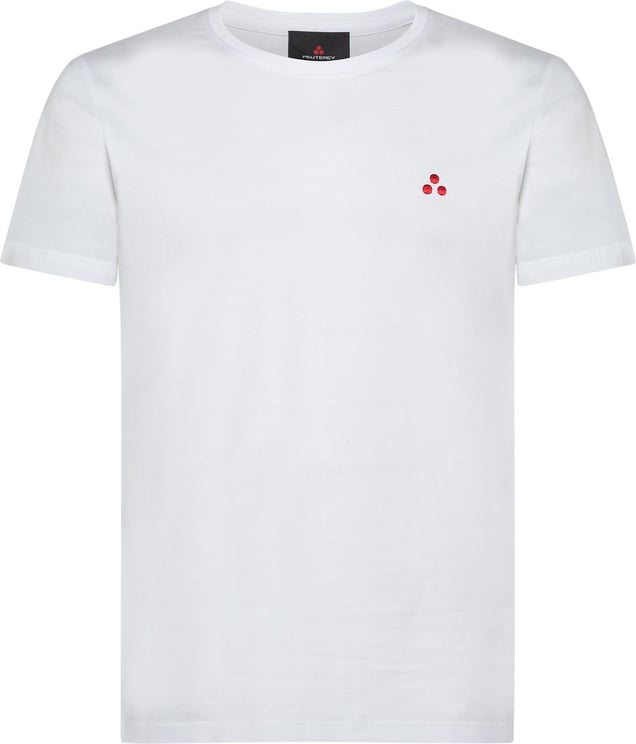 Peuterey MANDERLY PIM - T-shirt with embroidered logo Wit