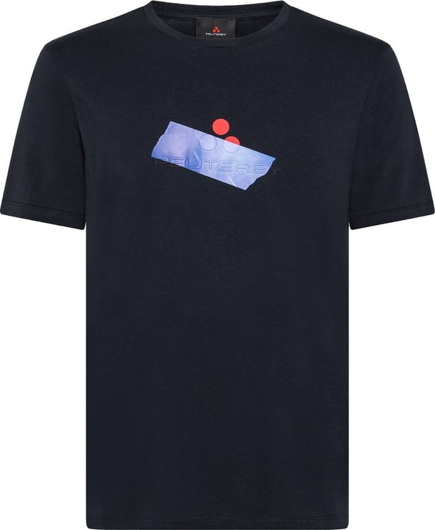 Peuterey SORBUS G - T-shirt with new logo style Blauw