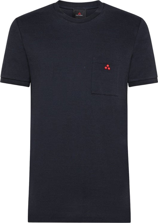 Peuterey BADER - T-shirt with an applied pocket Blauw