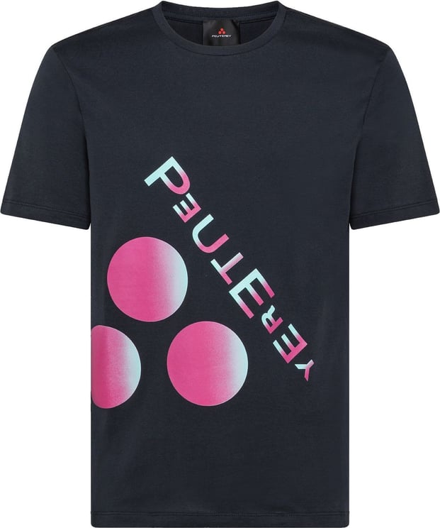 Peuterey CARPINUS C - T-shirt with front print Blauw
