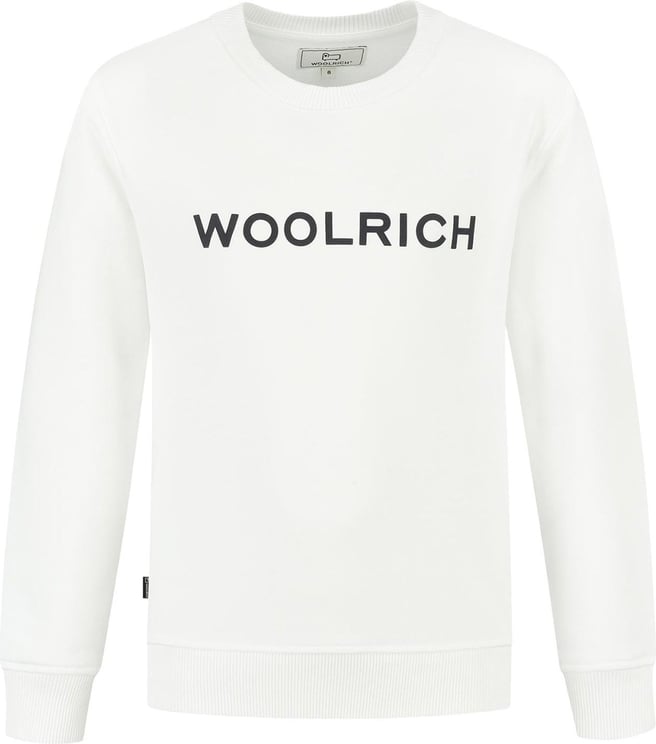 Woolrich Logo Crewneck Sweatshirt Wit